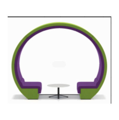 Classcical Shared Workspace Furniture Arch Fabric Upholstered